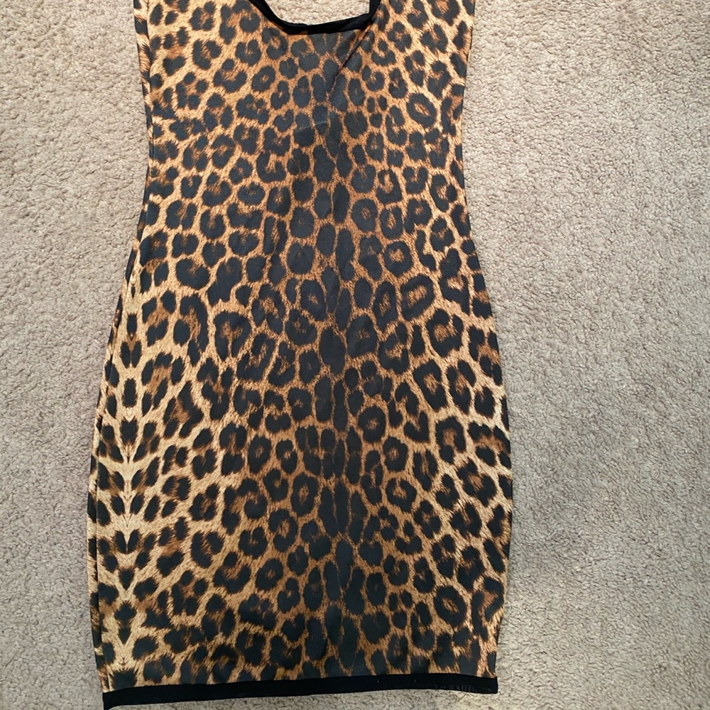 Mini cheetah body on dress